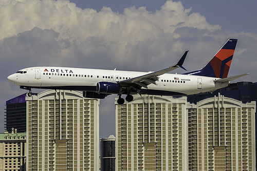 Delta Air Lines Boeing 737-900ER N843DN at McCarran International Airport (KLAS/LAS) Delta Air Lines Boeing 737-900ER N843DN at McCarran International Airport (KLAS/LAS)