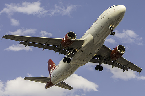 Virgin America Airbus A320-200 N849VA at McCarran International Airport (KLAS/LAS) Virgin America Airbus A320-200 N849VA at McCarran International Airport (KLAS/LAS)