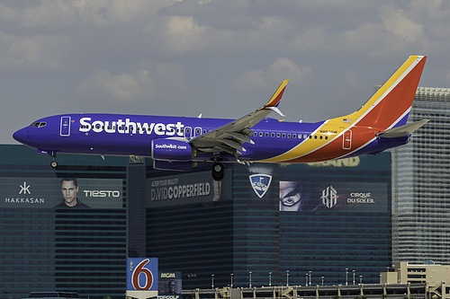 Southwest Airlines Boeing 737-800 N8530W at McCarran International Airport (KLAS/LAS) Southwest Airlines Boeing 737-800 N8530W at McCarran International Airport (KLAS/LAS)