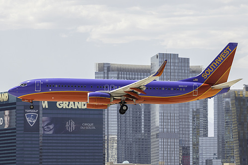 Southwest Airlines Boeing 737-800 N8623F at McCarran International Airport (KLAS/LAS)