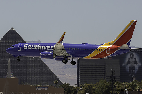 Southwest Airlines Boeing 737-800 N8679A at McCarran International Airport (KLAS/LAS) Southwest Airlines Boeing 737-800 N8679A at McCarran International Airport (KLAS/LAS)
