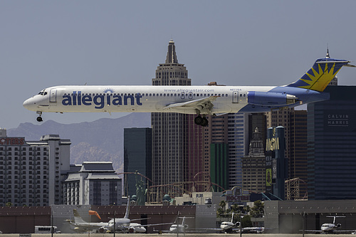 Allegiant Air McDonnell Douglas MD-82 N877GA at McCarran International Airport (KLAS/LAS) Allegiant Air McDonnell Douglas MD-82 N877GA at McCarran International Airport (KLAS/LAS)