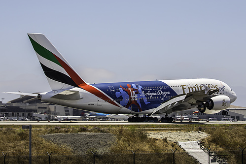 Emirates Airbus A380-800 A6-EON at Los Angeles International Airport (KLAX/LAX)
