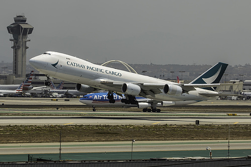 Cathay Pacific Boeing 747-8F B-LJN at Los Angeles International Airport (KLAX/LAX) Cathay Pacific Boeing 747-8F B-LJN at Los Angeles International Airport (KLAX/LAX)