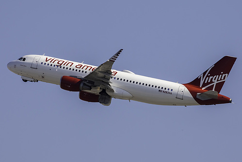 Virgin America Airbus A320-200 N283VA at Los Angeles International Airport (KLAX/LAX)