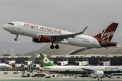 Virgin America Airbus A320-200 N284VA at Los Angeles International Airport (KLAX/LAX)