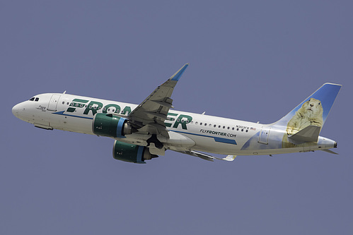 Frontier Airlines Airbus A320neo N303FR at Los Angeles International Airport (KLAX/LAX) Frontier Airlines Airbus A320neo N303FR at Los Angeles International Airport (KLAX/LAX)