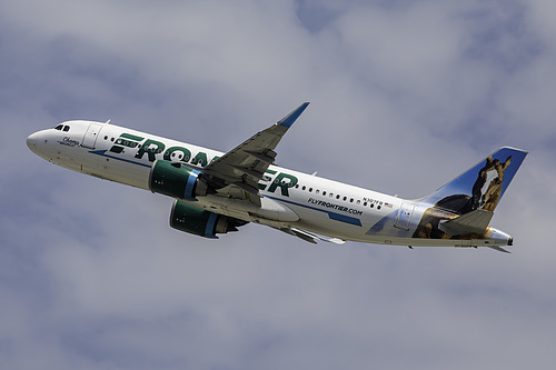 Frontier Airlines Airbus A320neo N307FR at Los Angeles International Airport (KLAX/LAX) Frontier Airlines Airbus A320neo N307FR at Los Angeles International Airport (KLAX/LAX)