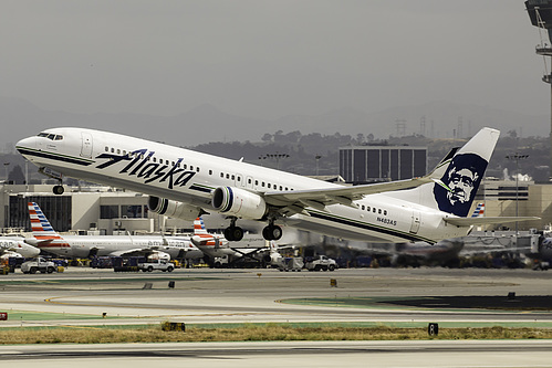 Alaska Airlines Boeing 737-900ER N483AS at Los Angeles International Airport (KLAX/LAX) Alaska Airlines Boeing 737-900ER N483AS at Los Angeles International Airport (KLAX/LAX)