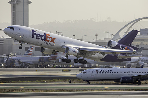 FedEx McDonnell Douglas MD-11F N575FE at Los Angeles International Airport (KLAX/LAX)