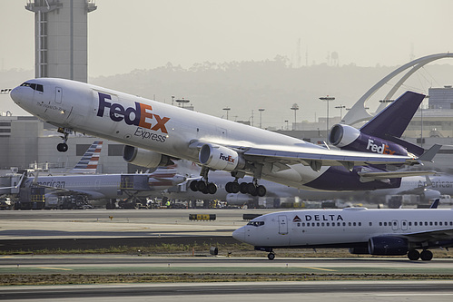 FedEx McDonnell Douglas MD-11F N575FE at Los Angeles International Airport (KLAX/LAX) FedEx McDonnell Douglas MD-11F N575FE at Los Angeles International Airport (KLAX/LAX)