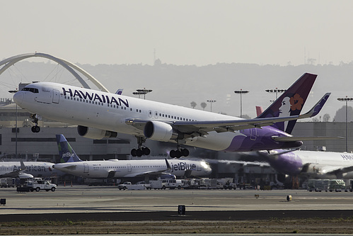 Hawaiian Airlines Boeing 767-300ER N592HA at Los Angeles International Airport (KLAX/LAX) Hawaiian Airlines Boeing 767-300ER N592HA at Los Angeles International Airport (KLAX/LAX)