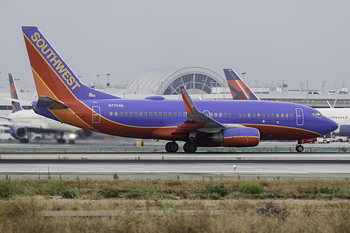 Southwest Airlines Boeing 737-700 N7704B at Los Angeles International Airport (KLAX/LAX) Southwest Airlines Boeing 737-700 N7704B at Los Angeles International Airport (KLAX/LAX)