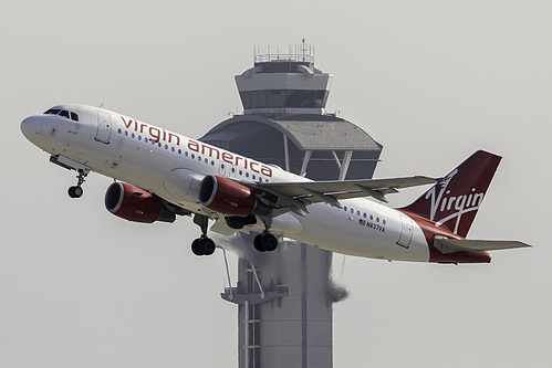 Virgin America Airbus A320-200 N837VA at Los Angeles International Airport (KLAX/LAX)