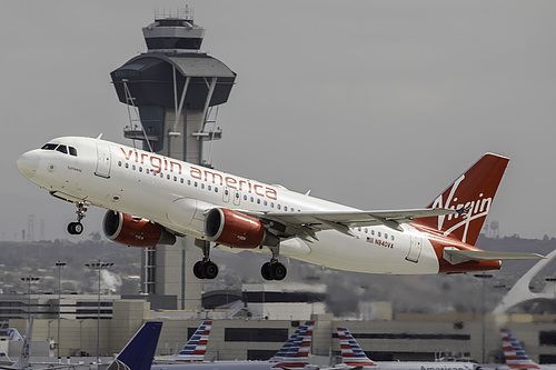 Virgin America Airbus A320-200 N840VA at Los Angeles International Airport (KLAX/LAX)