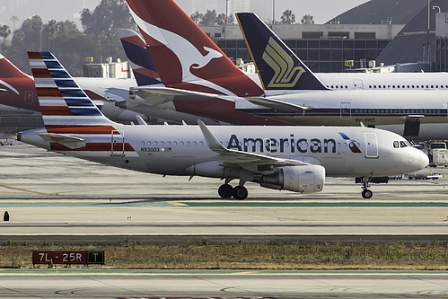 American Airlines Airbus A319-100 N93003 at Los Angeles International Airport (KLAX/LAX)