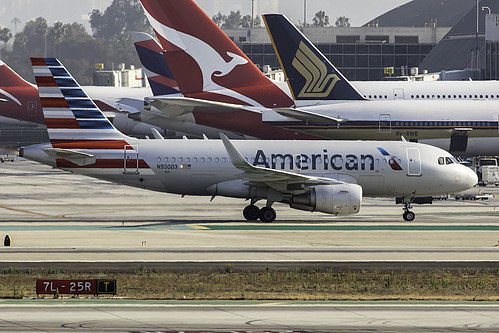 American Airlines Airbus A319-100 N93003 at Los Angeles International Airport (KLAX/LAX) American Airlines Airbus A319-100 N93003 at Los Angeles International Airport (KLAX/LAX)