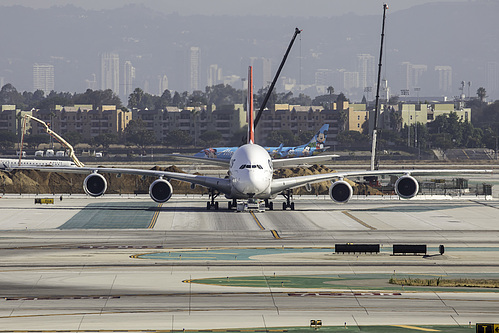 Qantas Airbus A380-800 VH-OQD at Los Angeles International Airport (KLAX/LAX)