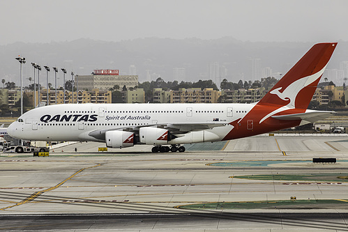 Qantas Airbus A380-800 VH-OQI at Los Angeles International Airport (KLAX/LAX)