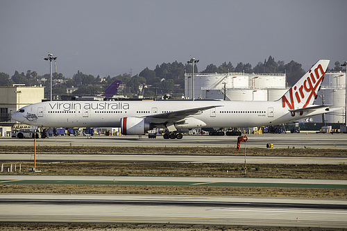 Virgin Australia Boeing 777-300ER VH-VPD at Los Angeles International Airport (KLAX/LAX) Virgin Australia Boeing 777-300ER VH-VPD at Los Angeles International Airport (KLAX/LAX)