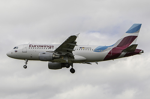 Eurowings Airbus A319-100 D-ASTX at London Heathrow Airport (EGLL/LHR)