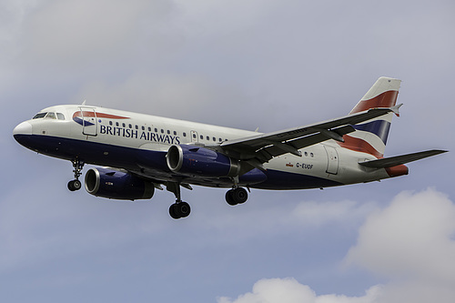British Airways Airbus A319-100 G-EUOF at London Heathrow Airport (EGLL/LHR) British Airways Airbus A319-100 G-EUOF at London Heathrow Airport (EGLL/LHR)