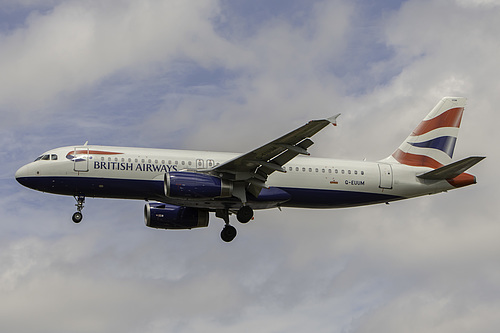 British Airways Airbus A320-200 G-EUUM at London Heathrow Airport (EGLL/LHR) British Airways Airbus A320-200 G-EUUM at London Heathrow Airport (EGLL/LHR)