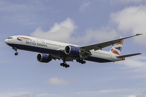 British Airways Boeing 777-300ER G-STBB at London Heathrow Airport (EGLL/LHR) British Airways Boeing 777-300ER G-STBB at London Heathrow Airport (EGLL/LHR)