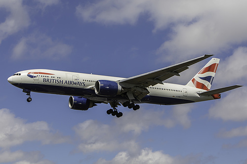 British Airways Boeing 777-200ER G-VIIA at London Heathrow Airport (EGLL/LHR)