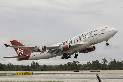 Virgin Atlantic Boeing 747-400 G-VBIG at Orlando International Airport (KMCO/MCO)
