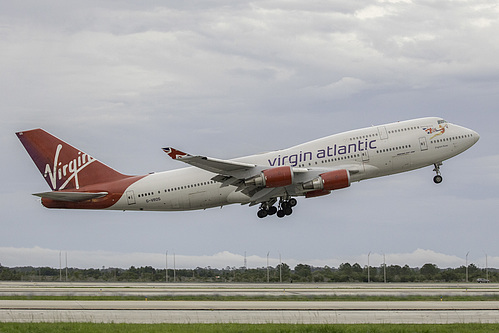 Virgin Atlantic Boeing 747-400 G-VROS at Orlando International Airport (KMCO/MCO) Virgin Atlantic Boeing 747-400 G-VROS at Orlando International Airport (KMCO/MCO)