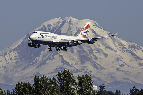 British Airways Boeing 747-400 G-CIVN at Seattle Tacoma International Airport (KSEA/SEA)