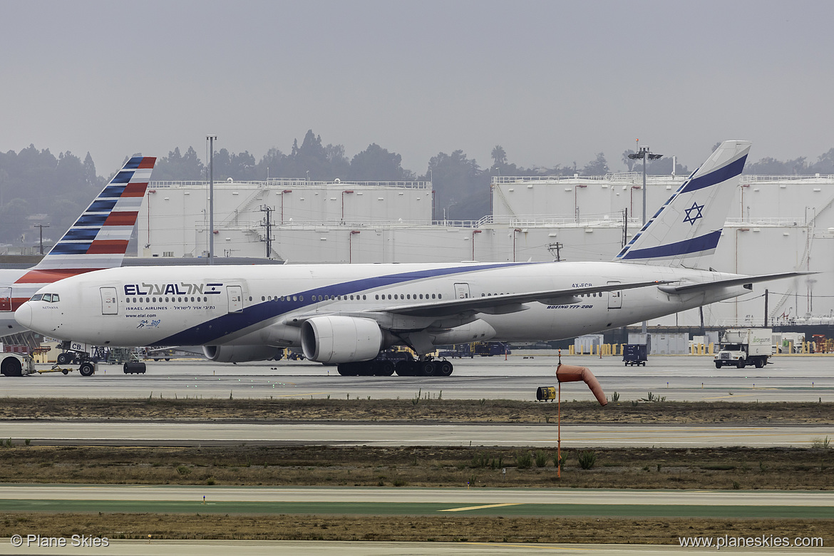 El Al Boeing 777-200ER 4X-ECB at Los Angeles International Airport (KLAX/LAX)