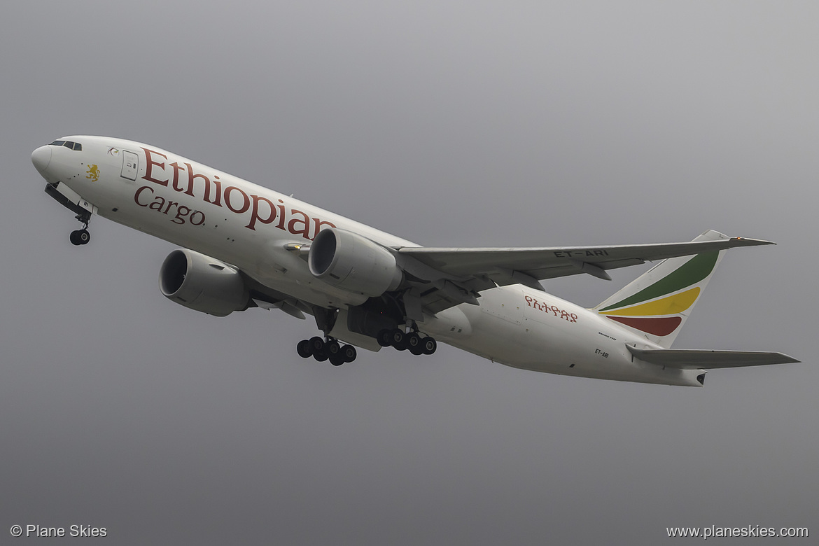 Ethiopian Airlines Boeing 777F ET-ARI at Los Angeles International Airport (KLAX/LAX) Ethiopian Airlines Boeing 777F ET-ARI at Los Angeles International Airport (KLAX/LAX)