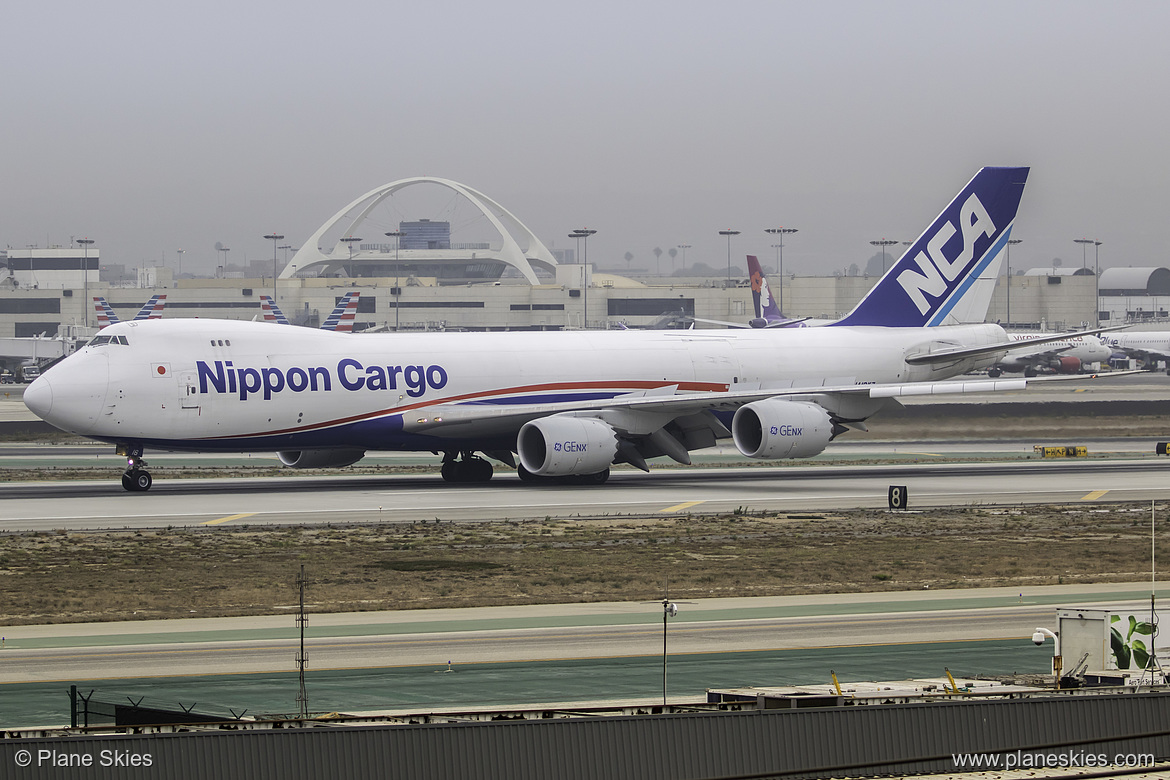 Nippon Cargo Airlines Boeing 747-8F JA16KZ at Los Angeles International Airport (KLAX/LAX) Nippon Cargo Airlines Boeing 747-8F JA16KZ at Los Angeles International Airport (KLAX/LAX)