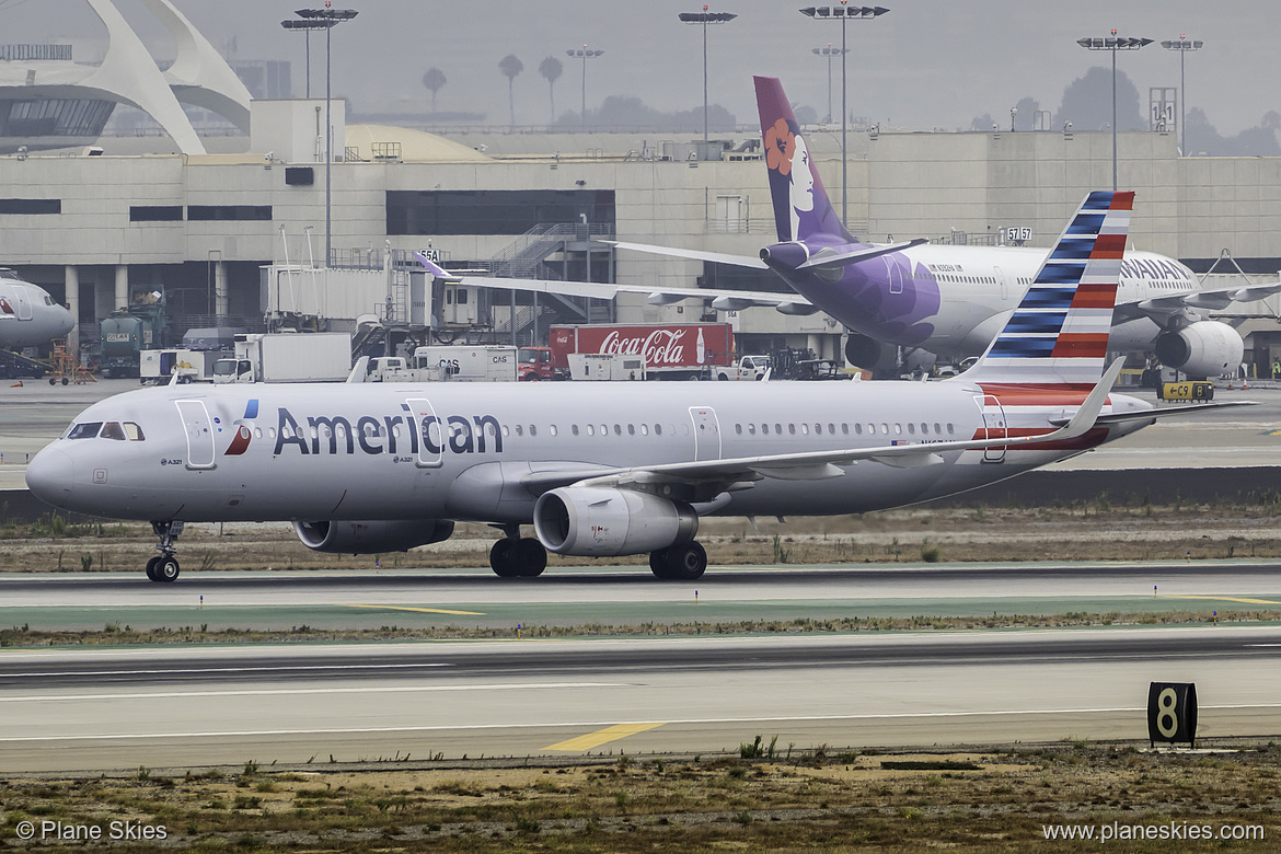 American Airlines Airbus A321-200 N167AN at Los Angeles International Airport (KLAX/LAX)