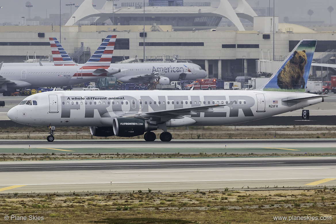 Frontier Airlines Airbus A320-200 N211FR at Los Angeles International Airport (KLAX/LAX) Frontier Airlines Airbus A320-200 N211FR at Los Angeles International Airport (KLAX/LAX)