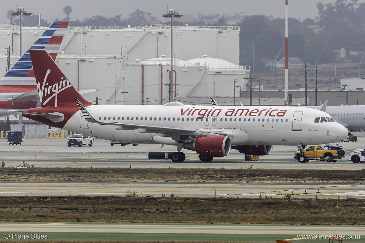 Virgin America Airbus A320-200 N283VA at Los Angeles International Airport (KLAX/LAX)