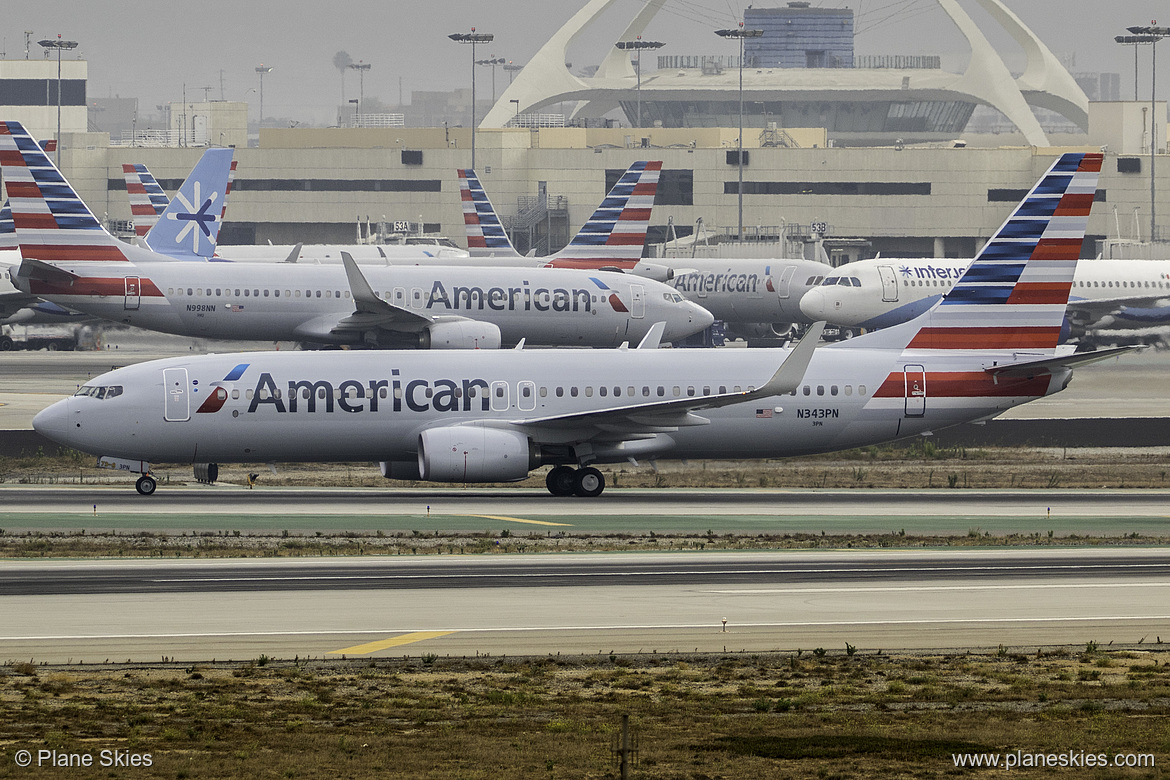 American Airlines Boeing 737-800 N343PN at Los Angeles International Airport (KLAX/LAX)