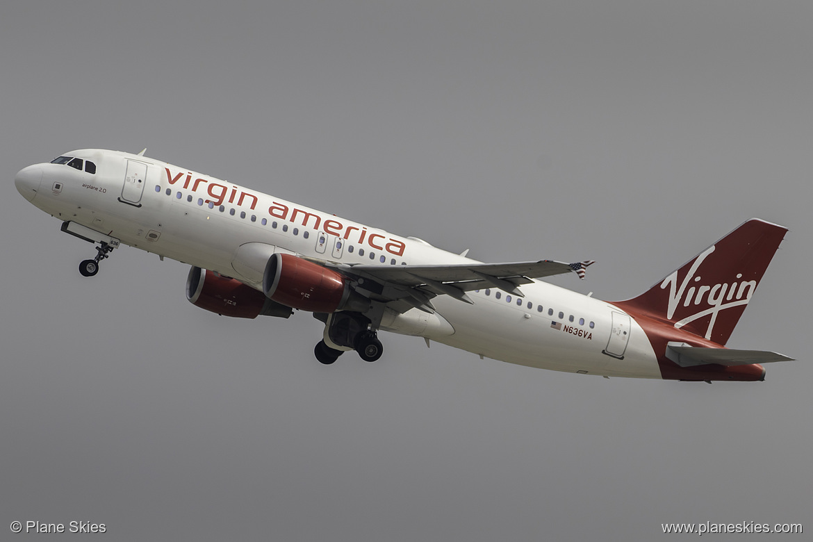 Virgin America Airbus A320-200 N636VA at Los Angeles International Airport (KLAX/LAX)