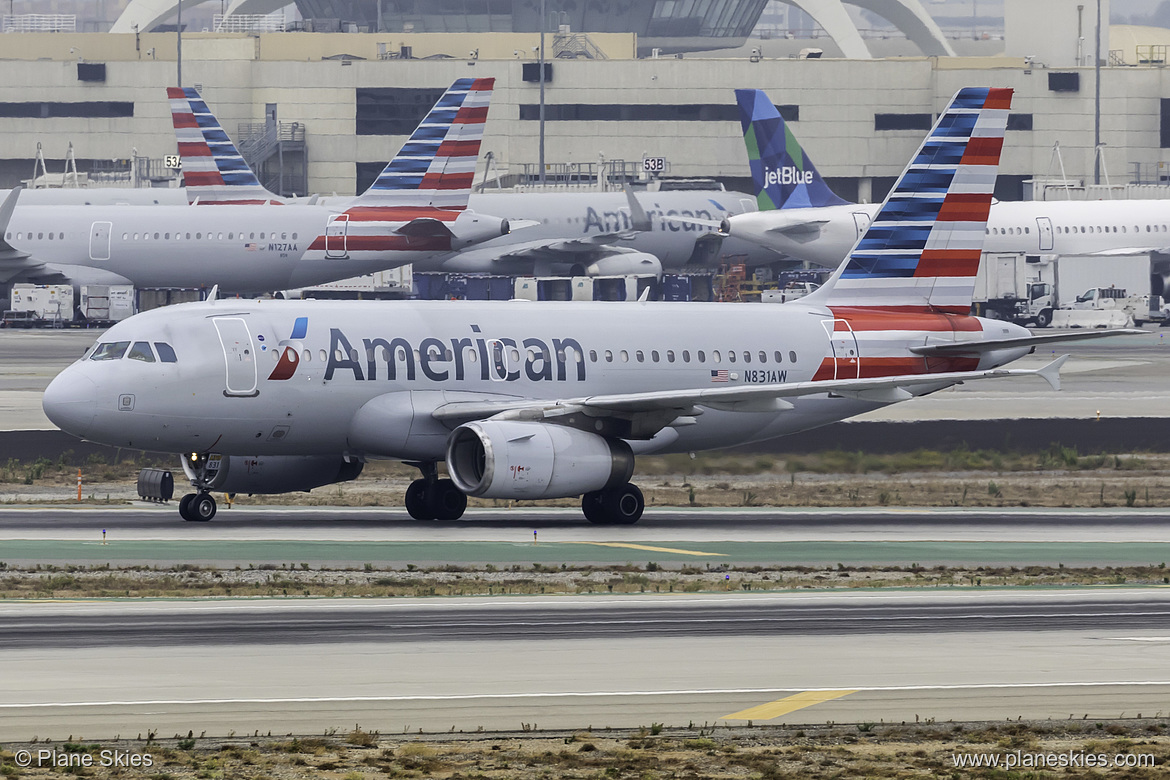 American Airlines Airbus A319-100 N831AW at Los Angeles International Airport (KLAX/LAX) American Airlines Airbus A319-100 N831AW at Los Angeles International Airport (KLAX/LAX)