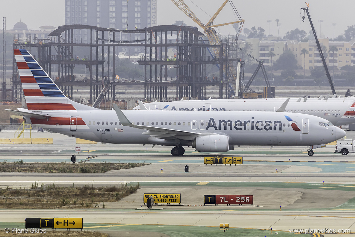 American Airlines Boeing 737-800 N873NN at Los Angeles International Airport (KLAX/LAX)