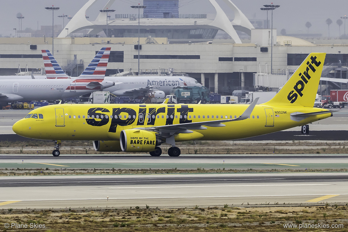 Spirit Airlines Airbus A320neo N902NK at Los Angeles International Airport (KLAX/LAX)