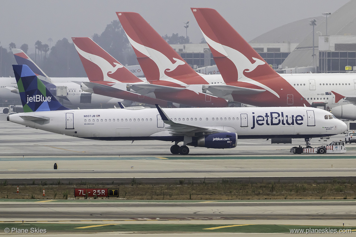 JetBlue Airways Airbus A321-200 N937JB at Los Angeles International Airport (KLAX/LAX) JetBlue Airways Airbus A321-200 N937JB at Los Angeles International Airport (KLAX/LAX)