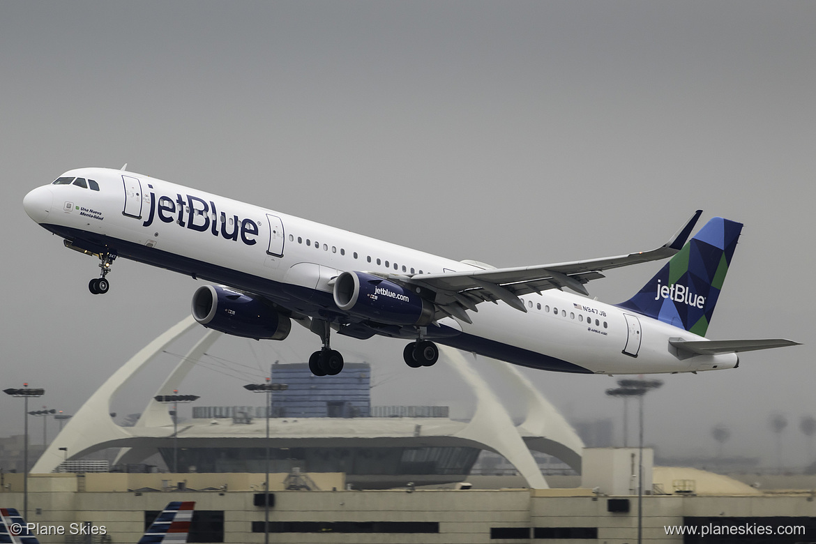 JetBlue Airways Airbus A321-200 N947JB at Los Angeles International Airport (KLAX/LAX)