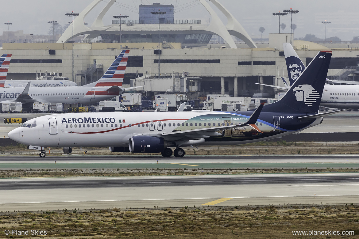 Aeroméxico Boeing 737-800 XA-AMC at Los Angeles International Airport (KLAX/LAX)