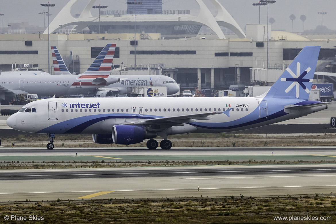 Interjet Airbus A320-200 XA-SUN at Los Angeles International Airport (KLAX/LAX)