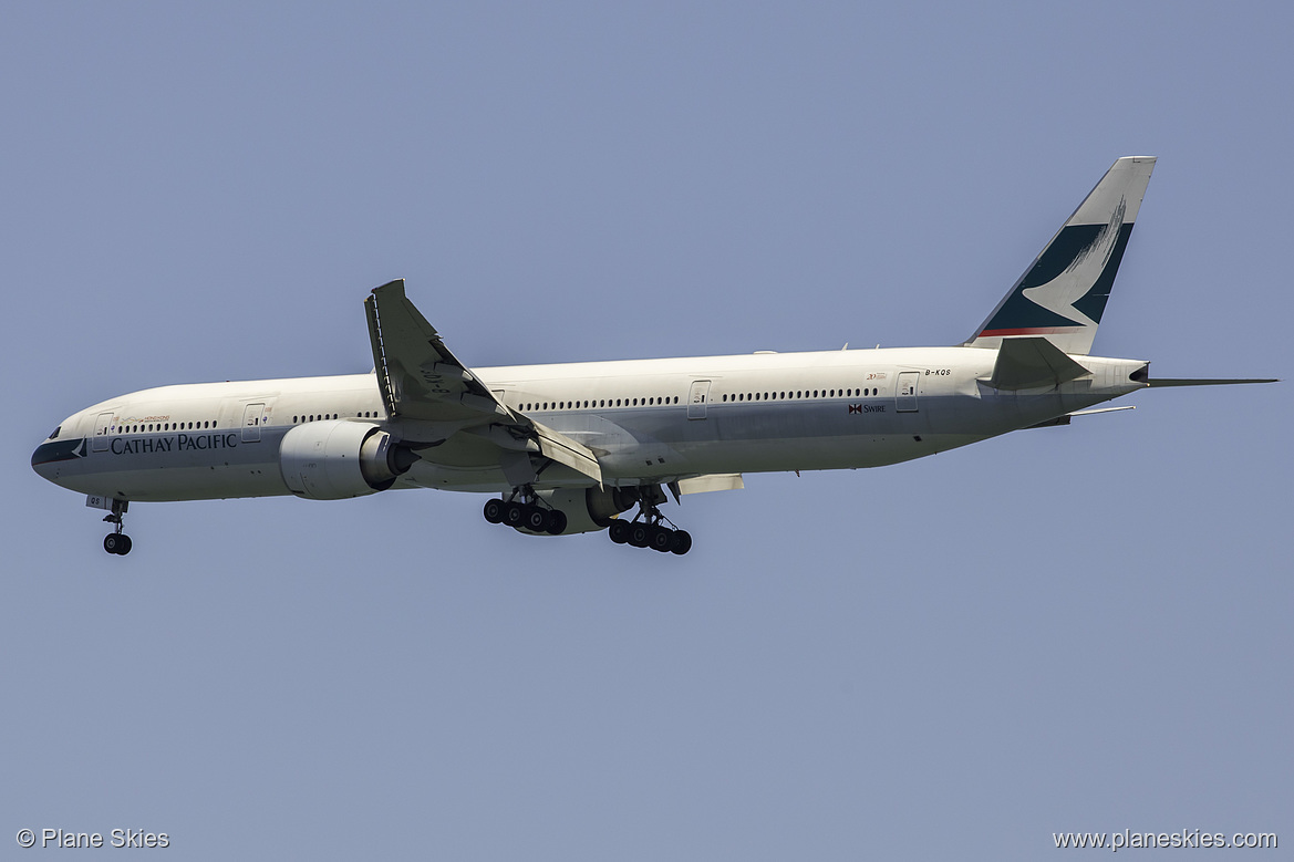 Cathay Pacific Boeing 777-300ER B-KQS at San Francisco International Airport (KSFO/SFO)