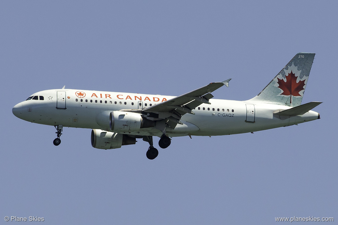 Air Canada Airbus A319-100 C-GAQZ at San Francisco International Airport (KSFO/SFO) Air Canada Airbus A319-100 C-GAQZ at San Francisco International Airport (KSFO/SFO)