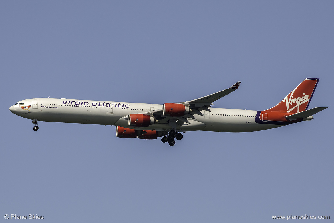 Virgin Atlantic Airbus A340-600 G-VFIZ at San Francisco International Airport (KSFO/SFO)